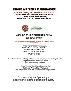 Fundraiser Flyer